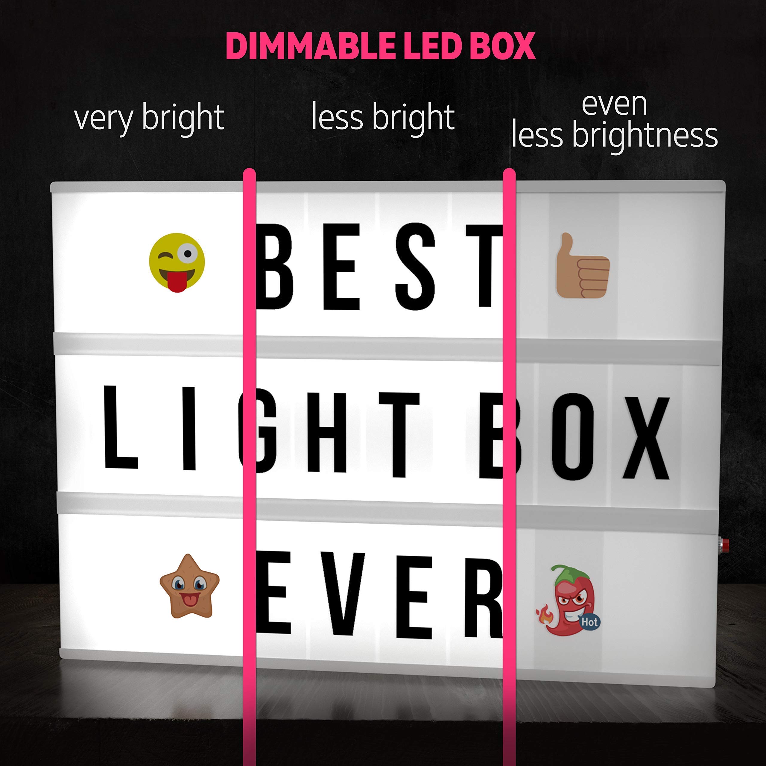 Amazon.com: tricase Cinema Light Box with Letters with Lightning